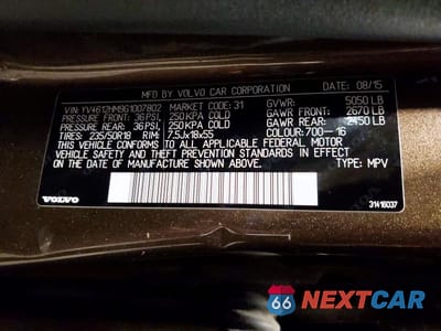 Zdjęcie 12 z 12 samochodu: 2016 VOLVO V60 CROSS COUNTRY PLATINUM VIN:YV4612HM9G1007802 - miniatura