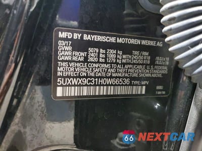 Zdjęcie 13 z 13 samochodu: 2017 BMW X3 XDRIVE28I VIN:5UXWX9C31H0W66536 - miniatura