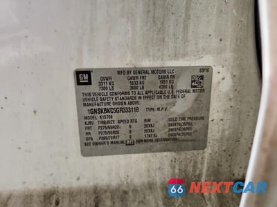 Zdjęcie 13 z 14 samochodu: 2016 CHEVROLET TAHOE K1500 LT VIN:1GNSKBKC5GR333118 - miniatura