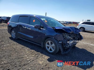Czwarte zdjęcie samochodu z boku: 2019 HONDA ODYSSEY EX VIN:5FNRL6H57KB135921 - miniatura