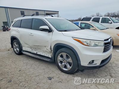 Czwarte zdjęcie samochodu z boku: 2015 TOYOTA HIGHLANDER LIMITED VIN:5TDYKRFH6FS045416 - miniatura