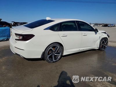 Trzecie zdjęcie samochodu z tyłu: 2019 HONDA ACCORD SPORT VIN:1HGCV1F38KA045305 - miniatura