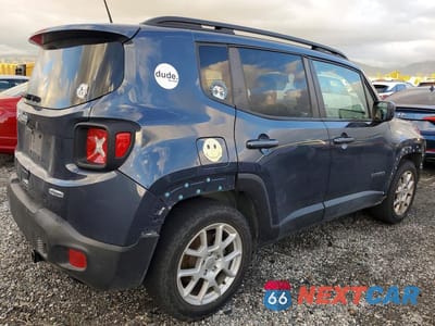 Trzecie zdjęcie samochodu z tyłu: 2020 JEEP RENEGADE LATITUDE VIN:ZACNJABBXLPL27718 - miniatura