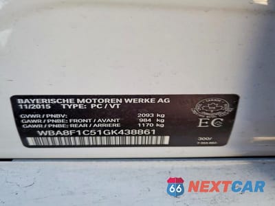 Zdjęcie 12 z 12 samochodu: 2016 BMW 328 D XDRIVE VIN:WBA8F1C51GK438861 - miniatura