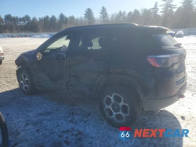 Drugie zdjęcie samochodu z przodu: 2022 JEEP COMPASS TRAILHAWK VIN:3C4NJDDB7NT193215 - miniatura