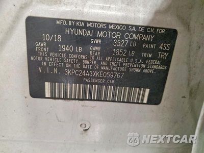 Zdjęcie 12 z 12 samochodu: 2019 HYUNDAI ACCENT SE VIN:3KPC24A3XKE059767 - miniatura
