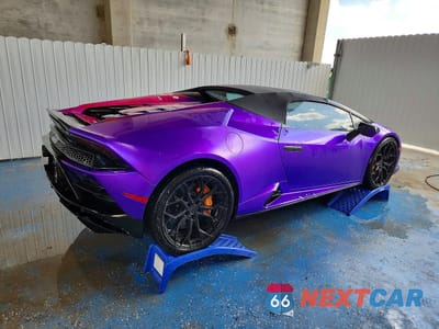 Trzecie zdjęcie samochodu z tyłu: 2020 LAMBORGHINI HURACAN EVO VIN:ZHWUT4ZF6LLA13825 - miniatura