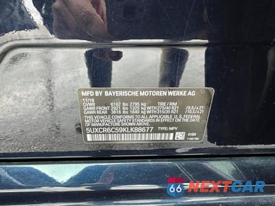 Zdjęcie 10 z 10 samochodu: 2019 BMW X5 XDRIVE40I VIN:5UXCR6C59KLK88677 - miniatura