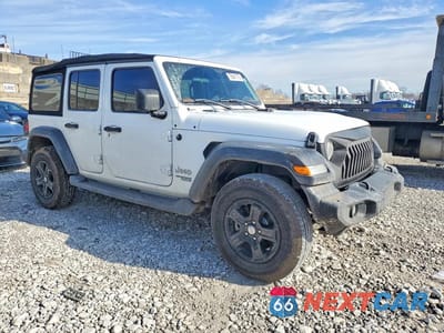 Czwarte zdjęcie samochodu z boku: 2018 JEEP WRANGLER UNLIMITED SPORT VIN:1C4HJXDN4JW215913 - miniatura