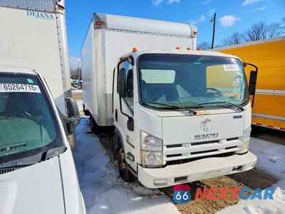 Czwarte zdjęcie samochodu z boku: 2011 ISUZU NPR HD BOX TRUCK VIN:JALC4W167B7002747 - miniatura