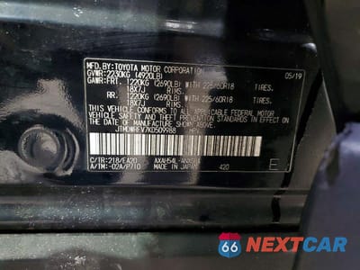 Zdjęcie 14 z 14 samochodu: 2019 TOYOTA RAV4 HYBRID LIMITED VIN:JTMDWRFV7KD509988 - miniatura