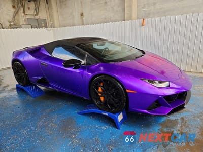 Czwarte zdjęcie samochodu z boku: 2020 LAMBORGHINI HURACAN EVO VIN:ZHWUT4ZF6LLA13825 - miniatura