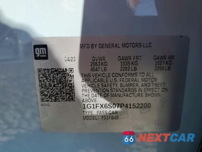 Zdjęcie 12 z 13 samochodu: 2023 CHEVROLET BOLT EV 2LT VIN:1G1FX6S07P4152200 - miniatura