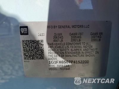 Zdjęcie 12 z 13 samochodu: 2023 CHEVROLET BOLT EV 2LT VIN:1G1FX6S07P4152200 - miniatura
