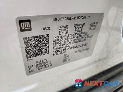 Zdjęcie 13 z 13 samochodu: 2021 CHEVROLET TRAVERSE LT VIN:1GNEVHKW8MJ216581 - miniatura