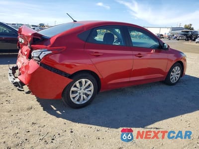 Trzecie zdjęcie samochodu z tyłu: 2021 HYUNDAI ACCENT SE VIN:3KPC24A67ME140397 - miniatura