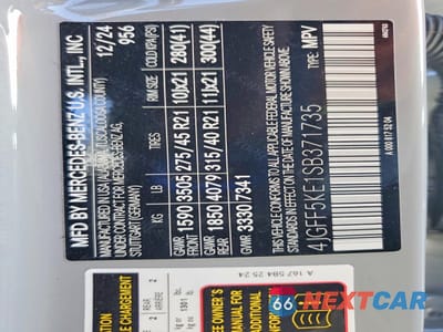 Zdjęcie 13 z 13 samochodu: 2025 MERCEDES-BENZ GLS 450 4MATIC VIN:4JGFF5KE1SB371735 - miniatura