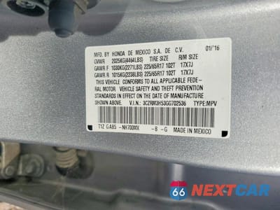 Zdjęcie 13 z 13 samochodu: 2016 HONDA CR-V EX VIN:3CZRM3H53GG702536 - miniatura