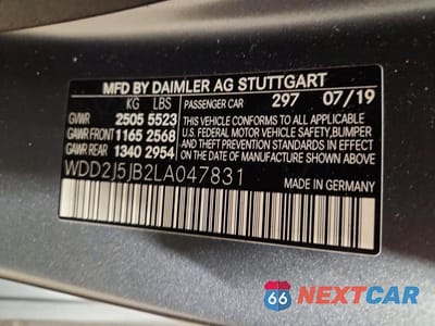 Zdjęcie 12 z 12 samochodu: 2020 MERCEDES-BENZ CLS 450 VIN:WDD2J5JB2LA047831 - miniatura