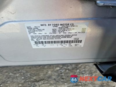 Zdjęcie 13 z 13 samochodu: 2016 LINCOLN MKX SELECT VIN:2LMTJ8KR5GBL33324 - miniatura