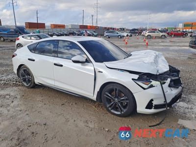 Czwarte zdjęcie samochodu z boku: 2025 ACURA INTEGRA A-SPEC TECH VIN:19UDE4H67SA000093 - miniatura