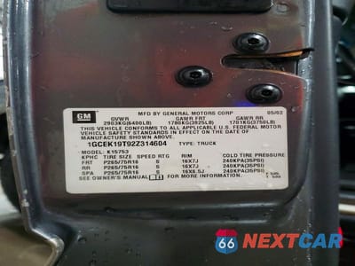 Zdjęcie 12 z 12 samochodu: 2002 CHEVROLET SILVERADO K1500 VIN:1GCEK19T92Z314604 - miniatura