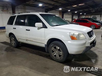 Czwarte zdjęcie samochodu z boku: 2005 HONDA PILOT EXL VIN:5FNYF18585B045395 - miniatura