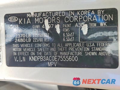 Zdjęcie 12 z 12 samochodu: 2014 KIA SPORTAGE LX VIN:KNDPB3AC0E7555600 - miniatura