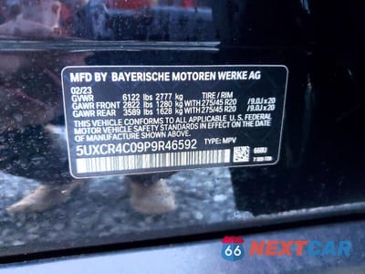 Zdjęcie 12 z 13 samochodu: 2023 BMW X5 SDRIVE 40I VIN:5UXCR4C09P9R46592 - miniatura