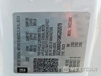 Zdjęcie 12 z 12 samochodu: 2021 CHEVROLET SILVERADO C1500 VIN:3GCNWAEF5MG202079 - miniatura