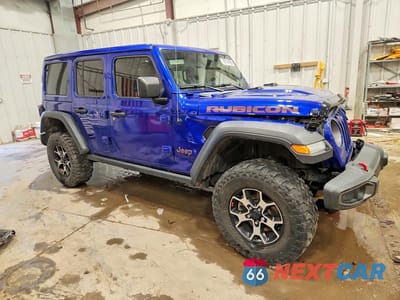 Czwarte zdjęcie samochodu z boku: 2020 JEEP WRANGLER UNLIMITED RUBICON VIN:1C4HJXFG2LW186414 - miniatura