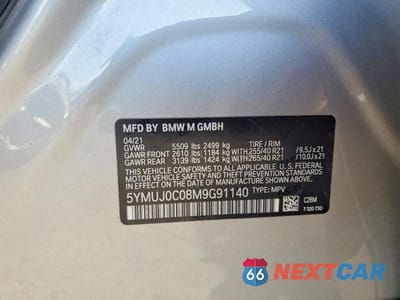 Zdjęcie 13 z 13 samochodu: 2021 BMW X4 M COMPETITION VIN:5YMUJ0C08M9G91140 - miniatura