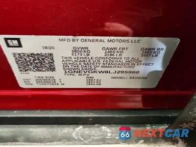 Zdjęcie 14 z 14 samochodu: 2020 CHEVROLET TRAVERSE LT VIN:1GNEVGKW8LJ295968 - miniatura