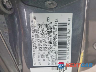 Zdjęcie 12 z 12 samochodu: 2009 TOYOTA TACOMA ACCESS CAB VIN:5TETX22N39Z642514 - miniatura