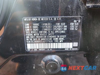 Zdjęcie 14 z 14 samochodu: 2018 HONDA HR-V LX VIN:3CZRU6H33JG727928 - miniatura
