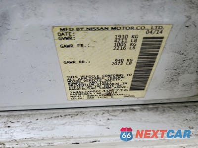 Zdjęcie 12 z 12 samochodu: 2014 NISS ALTIMA 2.5 VIN:1N4AL3AP0EC405716 - miniatura