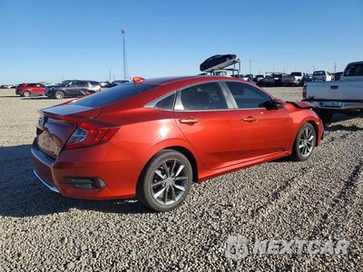 Trzecie zdjęcie samochodu z tyłu: 2019 HONDA CIVIC EX VIN:JHMFC1F37KX010204 - miniatura