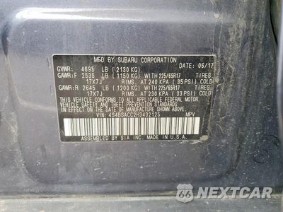 Zdjęcie 13 z 13 samochodu: 2017 SUBARU OUTBACK 2.5I PREMIUM VIN:4S4BSACC2H3432125 - miniatura
