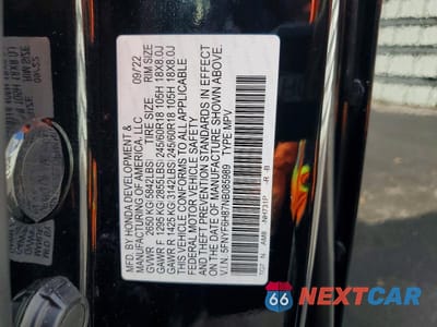 Zdjęcie 13 z 13 samochodu: 2022 HONDA PILOT TRAILSPORT VIN:5FNYF6H87NB085989 - miniatura