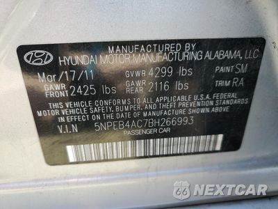 Zdjęcie 12 z 12 samochodu: 2011 HYUNDAI SONATA GLS VIN:5NPEB4AC7BH266993 - miniatura