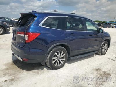 Trzecie zdjęcie samochodu z tyłu: 2019 HONDA PILOT EXL VIN:5FNYF6H76KB500304 - miniatura