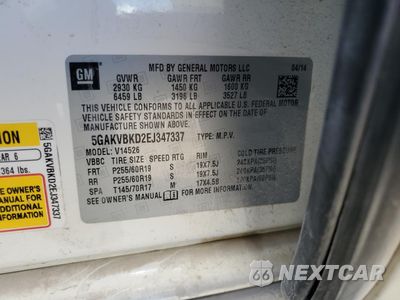 Zdjęcie 14 z 15 samochodu: 2014 BUICK ENCLAVE VIN:5GAKVBKD2EJ347337 - miniatura