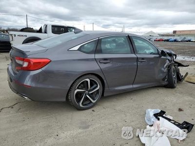 Trzecie zdjęcie samochodu z tyłu: 2018 HONDA ACCORD SPORT VIN:1HGCV1F37JA197722 - miniatura