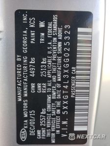 Zdjęcie 13 z 14 samochodu: 2016 KIA OPTIMA LX VIN:5XXGT4L3XGG025323 - miniatura