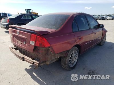 Trzecie zdjęcie samochodu z tyłu: 2005 HONDA CIVIC EX VIN:2HGES26715H610431 - miniatura