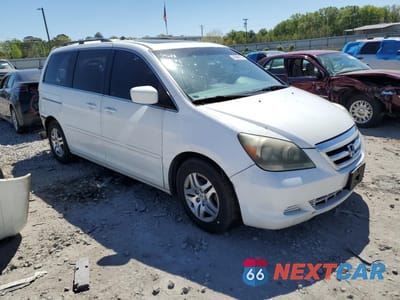 Czwarte zdjęcie samochodu z boku: 2007 HONDA ODYSSEY EXL VIN:5FNRL38737B111588 - miniatura