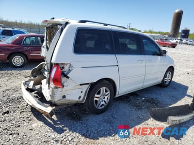 Trzecie zdjęcie samochodu z tyłu: 2007 HONDA ODYSSEY EXL VIN:5FNRL38737B111588 - miniatura