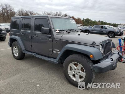 Czwarte zdjęcie samochodu z boku: 2017 JEEP WRANGLER UNLIMITED SPORT VIN:1C4HJWDG4HL600783 - miniatura
