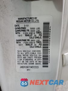 Zdjęcie 13 z 13 samochodu: 2001 NISSAN PATHFINDER LE VIN:JN8DR09X71W572323 - miniatura