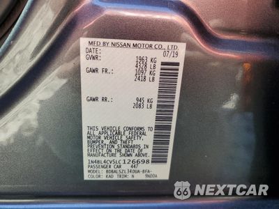 Zdjęcie 14 z 14 samochodu: 2020 NISSAN ALTIMA SR VIN:1N4BL4CV5LC126698 - miniatura